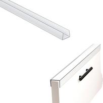 1/2/4 vnt. Skaidrus U formos profilio krašto apsauginis elementas 45 cm Spintelės durų apsauga Stalčiaus krašto apsauga Skydų kraštai 45CM-1PC