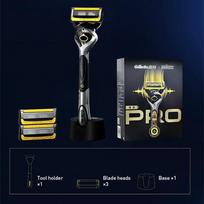 Gillette Fusion5 ProGlide Hybrid Pro skustuvas 1 rankenėlė 3 skustuvo galvutės 1 stovas black