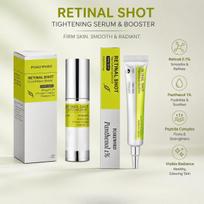 Retinolio veido serumas Akių kremas Rinkinys Stangrinantis Stangrinantis Veido esencija Drėkinanti Akių priežiūra Odos priežiūros rinkinys Retinalio šūvis Stangrinantis stiprintuvas 1set(2pcs) yellow