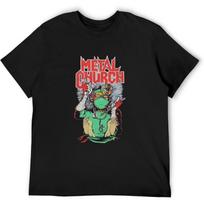 MOMOAER Men's Metal Church Fake Healer T-Shirts Black XXXXXL įvairiaspalvis