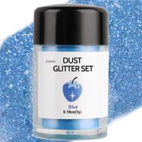 Nail Designs,Decoration,Glitter Powder Kit Suitable for Resin Art,Cake Decorating&DIY Craft -Multi-Use Sparkle Dust for Resin mėlyna
