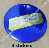 4 vnt. lenktos paviršiaus lipdukai 56/60/65/70/75/80 mm automobilio ratų centrinės apdailos dangtelio lipdukai BBS centriniam dangteliui, priedai 56mm(4 stickers)