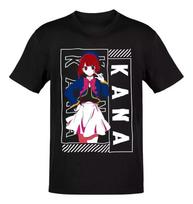 Anime Oshi No Ko Kana Arima Cover White TShirt Size S4XL Gift For Friends 2XL black