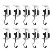 10Pcs under Desk Handbag Hanger Table Clamp, Adjustable, Storage Hook Purse Holder for