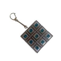 9 Keys LED Keyboard Key Toy Colorful Keycap Clear Clicker Decompression Fidget Keychain Pinch Toy Gentle Sound gray