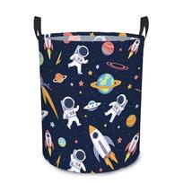 Space Astronaut Folding Laundry and Toy Storage Basket Small - 30x40 gray