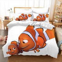 Anime Finding Dory Nemo Duvet Cover with Pillowcase Bedding Set Adult Boy Girl Bedroom Decoration Children Single Double Size 150*200cm/59x79in Single/Twin 3pcs