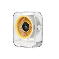 Xiaomi 3000mAh USB Desktop Fan Transparent Turbo Cooling Fan with LED Display, Powerful Quiet Air Circulator for Bedroom Office Home Rechargeable version white