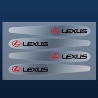 4/8 vnt. 3D skaidrus automobilio durų rankenėlės dažų apsaugos nuo įbrėžimų lipdukas LEXUS ES 300H ES300H ES350 RX GX LS LX IS GS RC UX