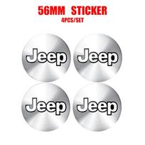 4 vnt. Automobilio rato centrinis dangtelis Stebulės dangteliai Emblema Lipdukas Jeep Wrangler Renegade Compass Gladiator Cherokee JL Grand JK Patr Libert sidabras