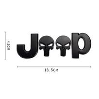 1 vnt. Automobilio emblemos lipdukas Auto bagažinės metaliniai lipdukai Jeep Renegade Compass Grand Cherokee Wrangler Patriot Rubicon juoda