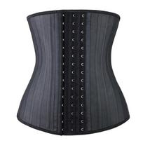 Steel Bones Latex Waist Trainer Tummy Control Slimming Shaper Corset 6XL juoda