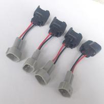 4PCS High Quality Fuel Injector plugs adaptor female EV14 EV6 USCAR to Denso male with wire Fuel System 2 kaip parodyta spalva