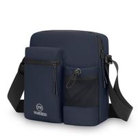 Commuter Men's Shoulder Bag Outdoor Travel Crossbody Bag tamsiai mėlyna spalva