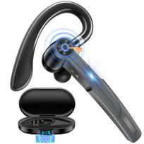 Bluetooth ausinės [Belaidis šedevras]: [Bluetooth 5.3+EDR] Vienas ausis Bluetooth ausinės su 110 val. budėjimo laiku, 500 mAh įkrovimo dėklu, LED baterijos indikatoriumi