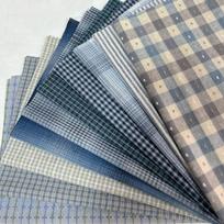 Japoniškas verpalais dažytas medvilninis audinys, 10 vnt., 24x33cm, Klijuotė (Patchwork), Rankinės, Lėlės, Quilting (dygsniavimas), Rankdarbiai, Siuvimo audinys 24x33CM