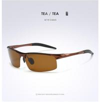 Color-Changing Glasses Sports Aluminum Magnesium Polarized Sunglasses, Cycling Glasses Sunglasses 8177 no logo white