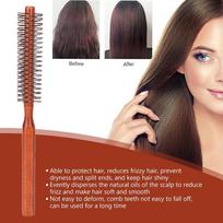 Nylon Bristles Round Styling Hair Brush Small Size Small Round Brush  Home Use white