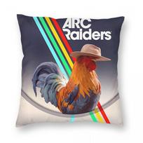 Arc Raiders Game Pillowcase Polyester Linen Velvet Printed Zip Decor Pillow Case Room Cushion Cover Peach skin 18*18(CM)-1Pcs gray
