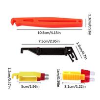 Fuse Puller 4Pcs Car Automobile Fuse Clip Tool Extractor Removal Security Tool Mini Plastic Blade Fuse Extractor Car Accessories black