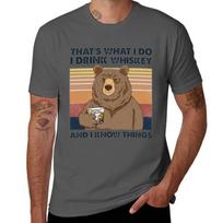 Thats What I Do I Drink Whisky And I Know Things Tshirt Sporty Casual Quick Dry Tshirt 4XL brown