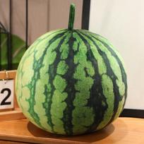 3D Simulated Watermelon Hug Pillow Round Long Watermelon Soft Plush Toys Fruit Sofa Cushion Suitable For Home Kids Gifts black