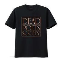 Vintage Classic Dead Poets Society Print Casual T Shirt vintage Washed Stretched Slightly desig S black
