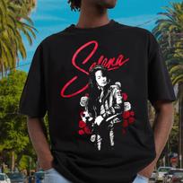 Selena y Los Dinos Retro Shirt, Selena Quintanilla Queen of Tejano 80s 90s tshirt, Latin pop, Vintage Selena Quintanilla Sweatshirt T-shirt 150 black