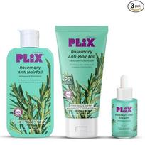 Plix Rosemary Anti Hairfall Regime Combo with Serum,Shampoo & Conditioner Unisex