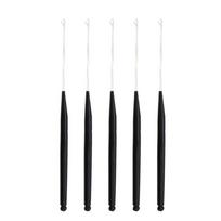 5pcs/set Plastic Braid Needle Beige Micro Hook Needle Dreadlock Crochet Needle  for Jumbo Braiding juoda