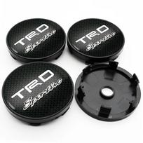 4Pcs For Toyota TRD Corolla Auris Yaris Prius Highlander 60mm 56mm Car Wheel Center Hub Cap Rim Cover Stickers Badge Accessories wwer80