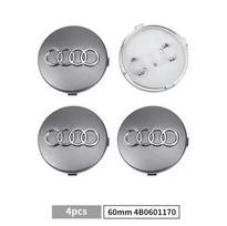 4 vnt. 60mm 61mm 68mm 69mm Audi ratlankių dangteliai Automobilio ratų centriniai dangteliai Audi A1 A2 A3 A4 A5 A6 A7 A8 S3 S6 Q3 Q5 Q7 priedams gray