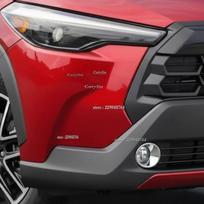 For Toyota Corolla Cross  2026 L,LE.XLE Gas fuel model ABS Chrome Car Front Fog Lamp Trim Rear foglight eyebrow cover trim Model A