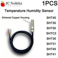 1PCS Temperature Humidity Sensor SHT40 SHT30 SHT20 SHTC3 SHT41 SHT35 SHT31 SHT45 Copper I2C Probe with IIC Interface Circular connector