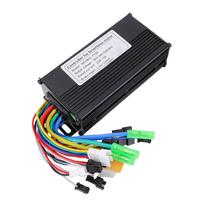 Electric Bike Controller 22A 24V 36V 48V 3 Mode Brushless Motor Controller with Light Line for 500W Motors black