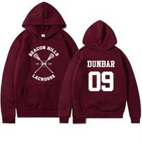 Rudens paauglių Vilkolakis su gobtuvu Beacon Hills Stilinski 24 Lahey McCall Vyriški moteriški mados dizaino megztiniai su gobtuvu Vyriški vilnos gobtuvai M black