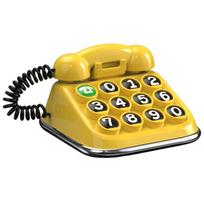Praktiškas kūrybiškas retro telefono dizaino automobilio telefono numerio lentelė laikinam parkavimui rodyti Automobilio interjero dekoracija yellow