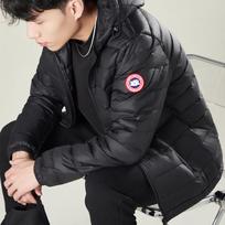 Canada Goose 2026 m. rudens/žiemos lengvas pūkinis striukė: Unisex su gobtuvu, laisvalaikio, šiltas paltas Small black