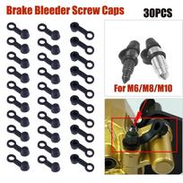 20-40Pcs Brake Bleeder Screw Cap Grease Zerk Fitting Cap Rubber Dust Cover Black For Car Motorcycles M6/M8/M10 Bleeder Screw black