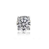 Zircon Magnetic Non-Piercing Ear Cuff Earrings 6mm gray