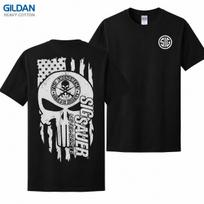 Sig Sauer 2nd Amendment T-and kids tshirt – American Flag Skull Graphic Pullover for Men 3XL white