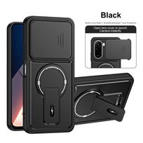 Xiaomi Poco M7 4G Phone Case with Magnetic Stand & Full-Coverage Drop-Proof Lens M7 4G orange
