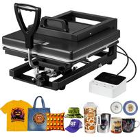 VEVOR Hybrid Heat Press, 380 x 380 mm, 8-in-1 Multifunction, Heat Up Fast and Even, All-New Patented Design, Easy to Control