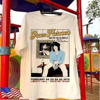 Gram Parsons And The Fallen Angel 1973 Poster T Shirt Full Size S 5xl Tt1057 XL gray