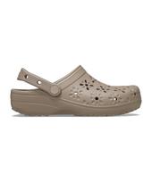 Crocs Classic Floral Cut-Out Clogs - Taupe / 210927-214 Toph/240 gray
