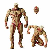 Attack On Titan Reiner Braun Nuostabus Yamaguchi Revoltech Šarvuotas Titanas Reiner Braun Veiksmo Figūrėlės Modelis Žaislas without box beige
