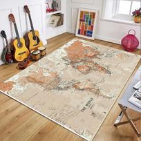 World Map Printed Carpet Children's Education Climbing Mat Kitchen Bedroom Living Room Carpet Entrance Porch Decoration Rug 50x80cm