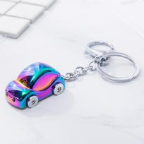 Šviečiantis cinko lydinio automobilio raktų pakabukas vyrams ir moterims kūrybiška dovana poros raktų pakabuko pakabukas Korėja mielas raktų žiedas stalo dekoracija white