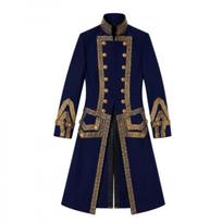 Napoleono kostiumas cosplay viduramžių teismo retro Napoleono Helovino cosplay kostiumas L mėlyna