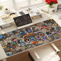 HearthStone Heroes of Warcraft Kawaii Mouse Pad Gamer Gaming Accessories Mousepad Rubber Mat Office Carpet Deskmat Mausepad Mats 800x400x2mm black